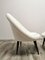 Set of Mid-Century White Wool Armchairs 3