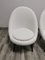 Set of Mid-Century White Wool Armchairs 7
