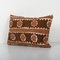 Suzani Long Brown Lumbar Cushion Cover 2