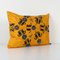 Suzani Handmade Yellow Ethnic Lumbar Cushion Cover 4