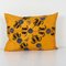 Suzani Handmade Yellow Ethnic Lumbar Cushion Cover 1