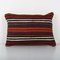 Handmade Organic Striped Lumbar Cushion Cover, Image 1