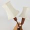 Mid-Century Danish Twin Sconce in Teak & Brass, 1950s, Image 4