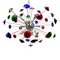 Italian Handmade Murano Glass Multicolor Sputnik Chandelier from Simoeng 1