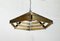 Vintage Postmodern Geometric Lamellar Pendant Lamp, 1980s 20