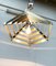 Vintage Postmodern Geometric Lamellar Pendant Lamp, 1980s 4