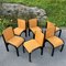Vintage Italian Orange Dining Chairs, 1980s, Set of 6 2