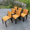 Vintage Italian Orange Dining Chairs, 1980s, Set of 6 3