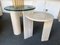 Mid-Century Modern Italian Sculpture Gueridon Table in Travertine by Angelo Mangiarotti, 1980s, Image 1