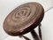 Mid-Century French Oak Tripod Stool in the Style of Charles Dudouyt, 1950s, Image 6