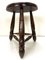 Mid-Century French Oak Tripod Stool in the Style of Charles Dudouyt, 1950s, Image 3