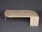 Vintage Travertine Coffee Table attributed to Roche Bobois, France, 1970s, Image 1