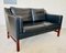 Divano Mid-Century vintage in pelle nera di Skipper Furniture, Immagine 5