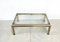 Vintage Coffee Table in Brass and Chome, 1980s 6