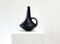 Vintage Vase aus schwarzer Terrakotta 1