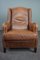 Vintage Lounge Chair in Cow Leather 1