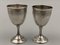 Coquetiers Antiques en Argent sur Support de Douche Minerva avec Initiales, Set de 2 2