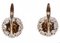 Retro Rose Gold Earrings, 1940s, Set of 2 3