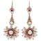 Boucles d'Oreilles Rétro en Or Rose, 1940s, Set de 2 1