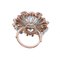 Rose Gold and Silver Ring, 1960s 3