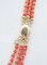 Coral Multi-Strands Necklace, 1950s 3