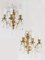 French Brass and Crystals Appliques, 1940s, Set of 2 6