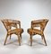 Mid-Century Rattan Easy Chairs, 1960s, Set of 2 5