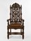 Antique Heavily Carved Oak & Hand Dyed Leather Dining Chairs, London, 1890s, Set of 8 5