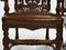 Antike Esszimmerstühle aus geschnitzter Eiche & handgefärbtem Leder, London, 1890er, 8er Set 15