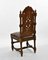 Antique Heavily Carved Oak & Hand Dyed Leather Dining Chairs, London, 1890s, Set of 8, Image 12