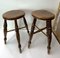 Tabourets de Ferme Victoriens Antiques en Orme, 1890s, Set de 2 19