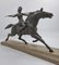 Armand Lemo, Art Deco Amazon on a Horse, 1920s, Metal & Marble 9