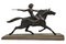 Armand Lemo, Art Deco Amazon on a Horse, 1920s, Metal & Marble 4