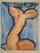 Amedeo Modigliani, Cariatide blu 1, Litografia e stencil su carta Arches, 1960, Immagine 1