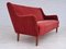 Dänisches Velours Sofa und Sessel, 1960er, 3er Set 19