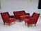 Dänisches Velours Sofa und Sessel, 1960er, 3er Set 3