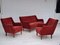 Danish Velour Sofa and Armchairs, 1960s, Set of 3 3
