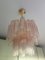 Pinker Tronchi Venini Kronleuchter aus Muranoglas von Simoeng 2