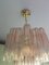 Lustre Tronchi Venini en Verre de Murano Rose de Simoeng 9