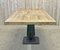 Oak and Cast Iron Base Worktable 5