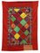 Vintage Embroidered Uzbek Wall Hung Patchwork Tapestry, 1920s 1