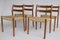 Vintage Danish #84 Chairs in Teak by Niels Møller, 1970s, Set of 4, Image 3