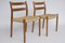 Vintage Danish #84 Chairs in Teak by Niels Møller, 1970s, Set of 4, Image 4