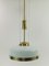 Lámpara de araña vienesa Art Déco con vidrio opalino, Imagen 10