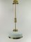 Lámpara de araña vienesa Art Déco con vidrio opalino, Imagen 5