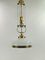 Lámpara de araña Arrt Deco vienesa con vidrio opalino, años 20, Imagen 8