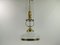 Lámpara de araña Arrt Deco vienesa con vidrio opalino, años 20, Imagen 3
