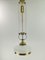 Arrt Deco Viennese Chandelier with Opal Glass, 1920s 12