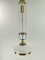 Lámpara de araña Arrt Deco vienesa con vidrio opalino, años 20, Imagen 12