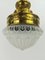 Deckenlampe mit Original Glasschirm, 1910 1